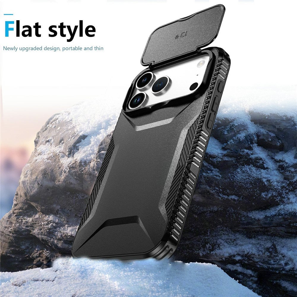 iPhone 18 Pro Max / 17 Pro Max EIDERWOOD Hybrid Plast Bagside Cover m. Cam Slider - Sort
