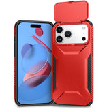 iPhone 18 Pro Max / 17 Pro Max EIDERWOOD Hybrid Plast Bagside Cover m. Cam Slider - Rød