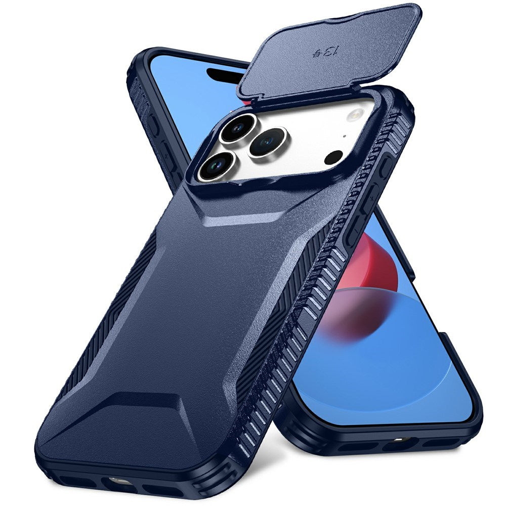 iPhone 18 Pro Max / 17 Pro Max EIDERWOOD Hybrid Plast Bagside Cover m. Cam Slider - Blå