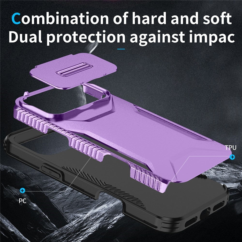 iPhone 18 Pro Max / 17 Pro Max EIDERWOOD Hybrid Plast Bagside Cover m. Cam Slider - Lilla