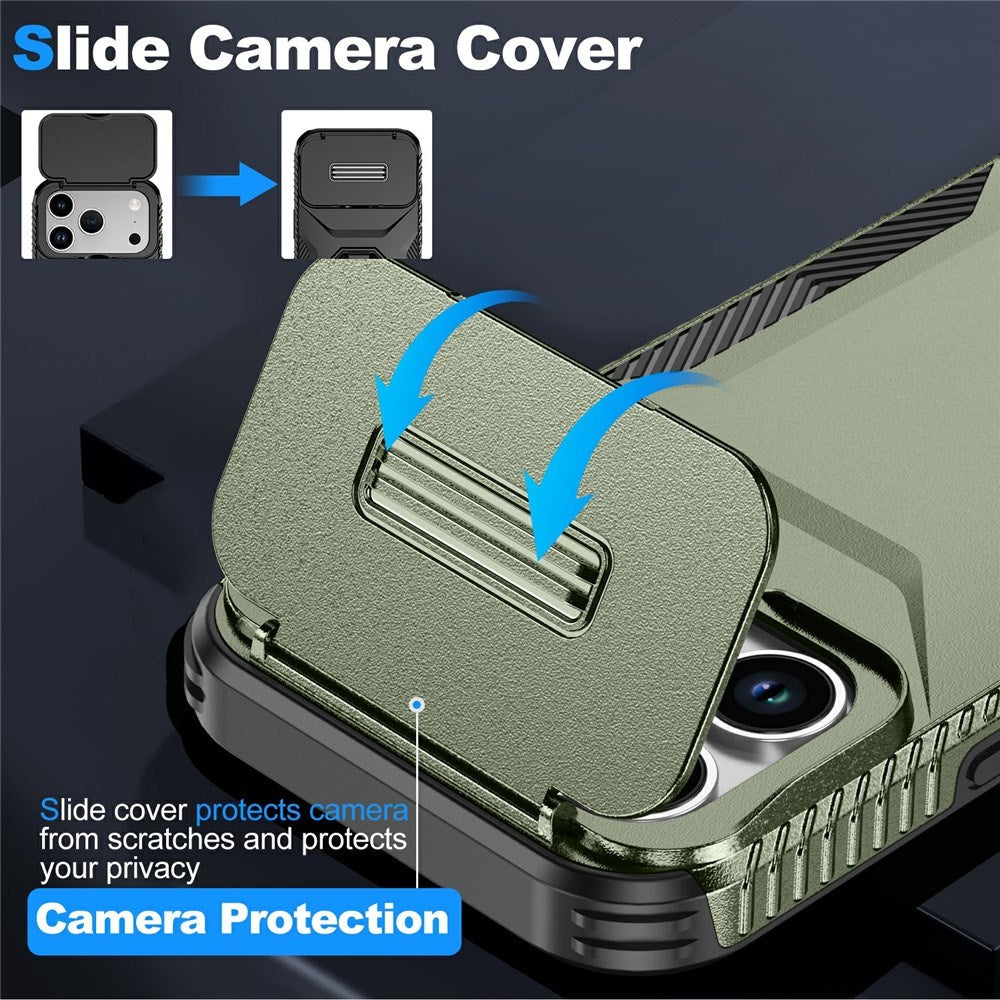 iPhone 18 Pro / 17 Pro EIDERWOOD Hybrid Plast Bagside Cover m. Cam Slider - Grøn