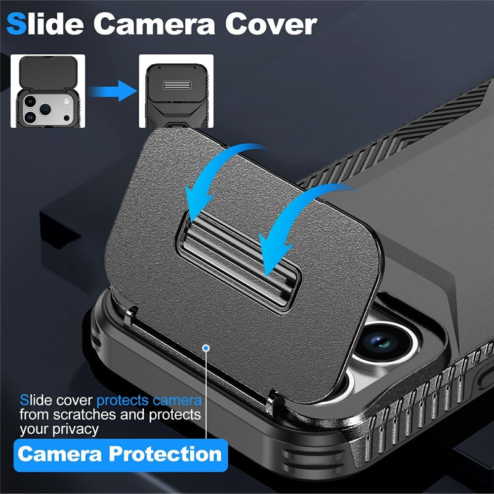 iPhone 18 Pro / 17 Pro EIDERWOOD Hybrid Plast Bagside Cover m. Cam Slider - Sort