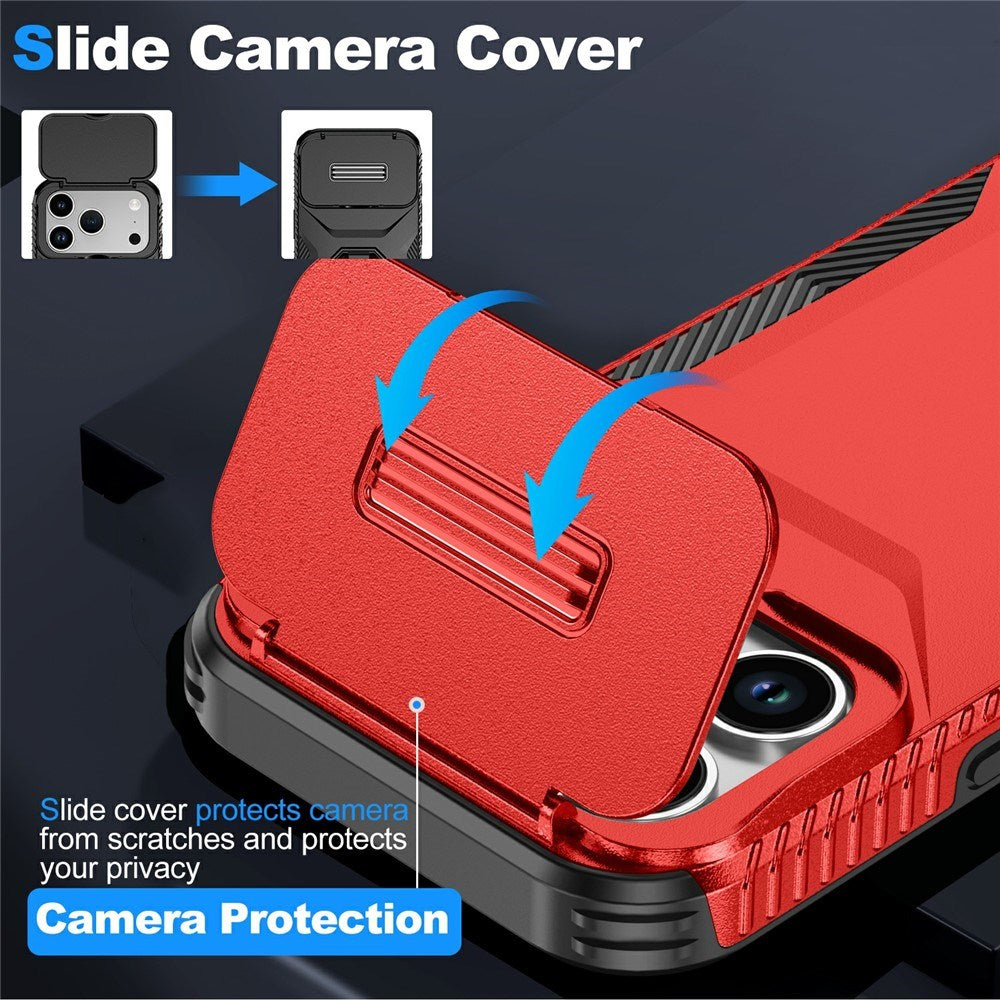 iPhone 18 Pro / 17 Pro EIDERWOOD Hybrid Plast Bagside Cover m. Cam Slider - Rød
