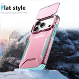 iPhone 18 Pro / 17 Pro EIDERWOOD Hybrid Plast Bagside Cover m. Cam Slider - Lyserød / Turkis