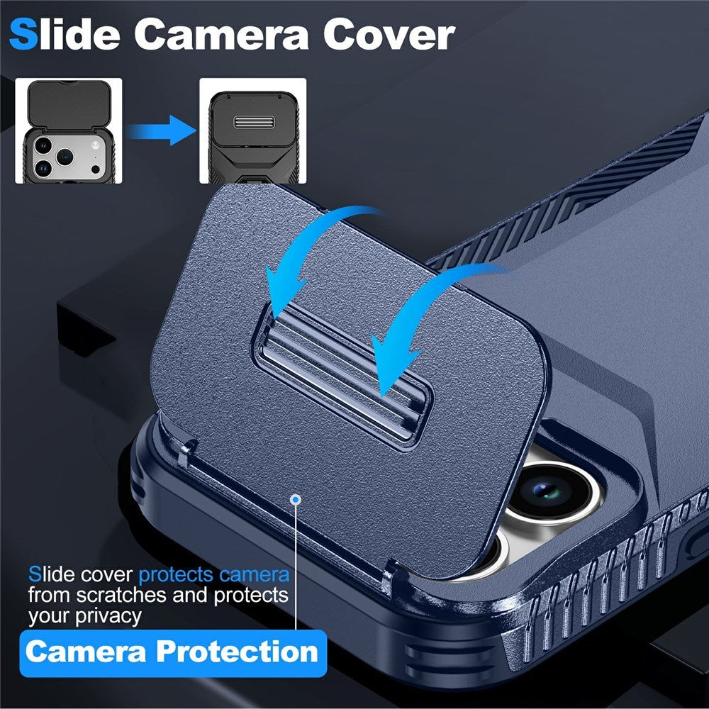 iPhone 18 Pro / 17 Pro EIDERWOOD Hybrid Plast Bagside Cover m. Cam Slider - Blå