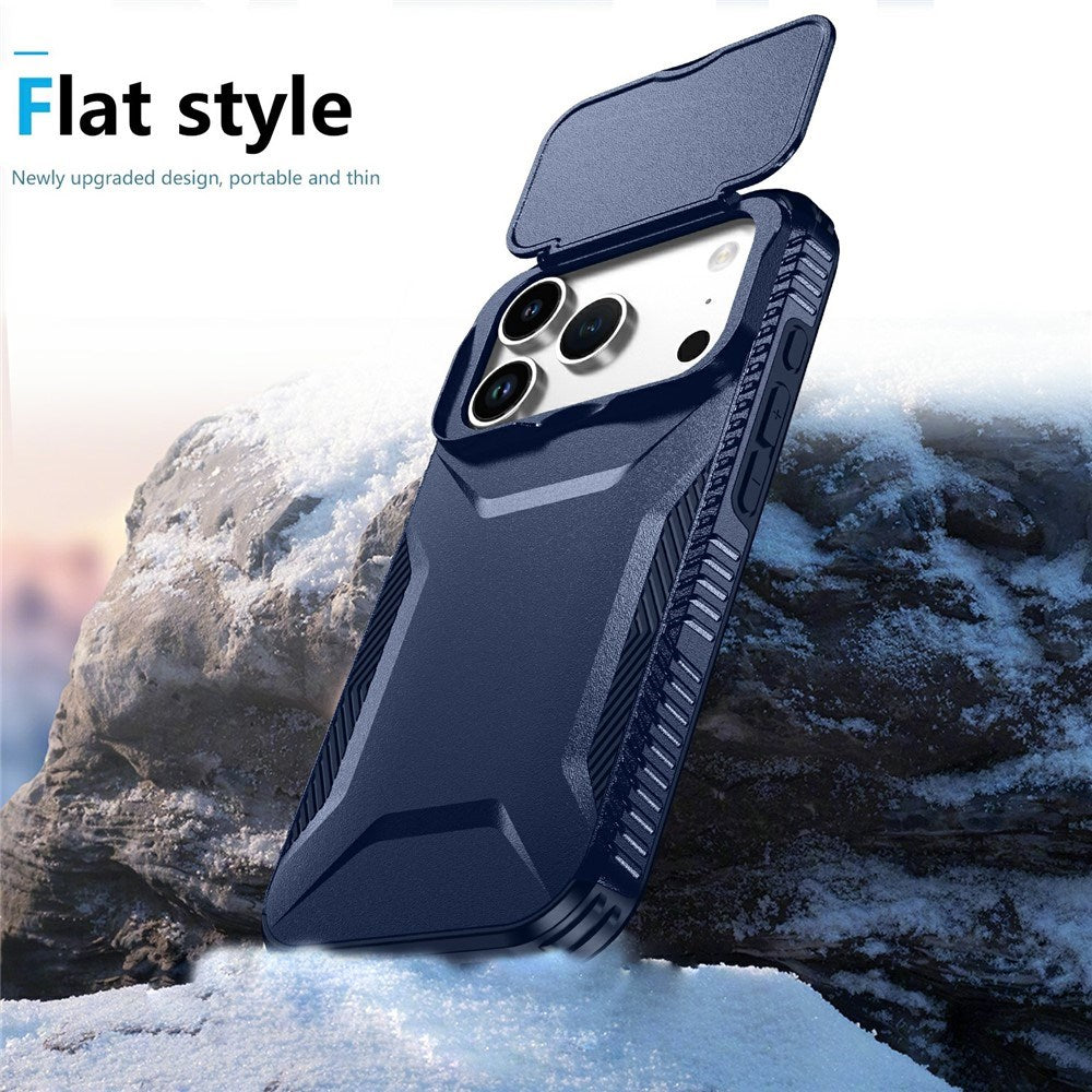 iPhone 18 Pro / 17 Pro EIDERWOOD Hybrid Plast Bagside Cover m. Cam Slider - Blå