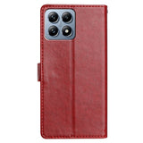 Xiaomi 15T EIDERWOOD Kunstlæder Mobilcover m. Kortholder & Strop - Rød