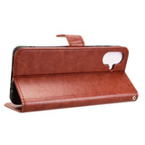 Samsung Galaxy A07 - EIDERWOOD Kunstlæder Flip Cover m. Strop - Brun