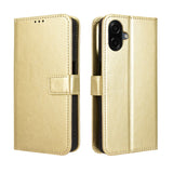 Samsung Galaxy A07 - EIDERWOOD Kunstlæder Flip Cover m. Strop - Guld