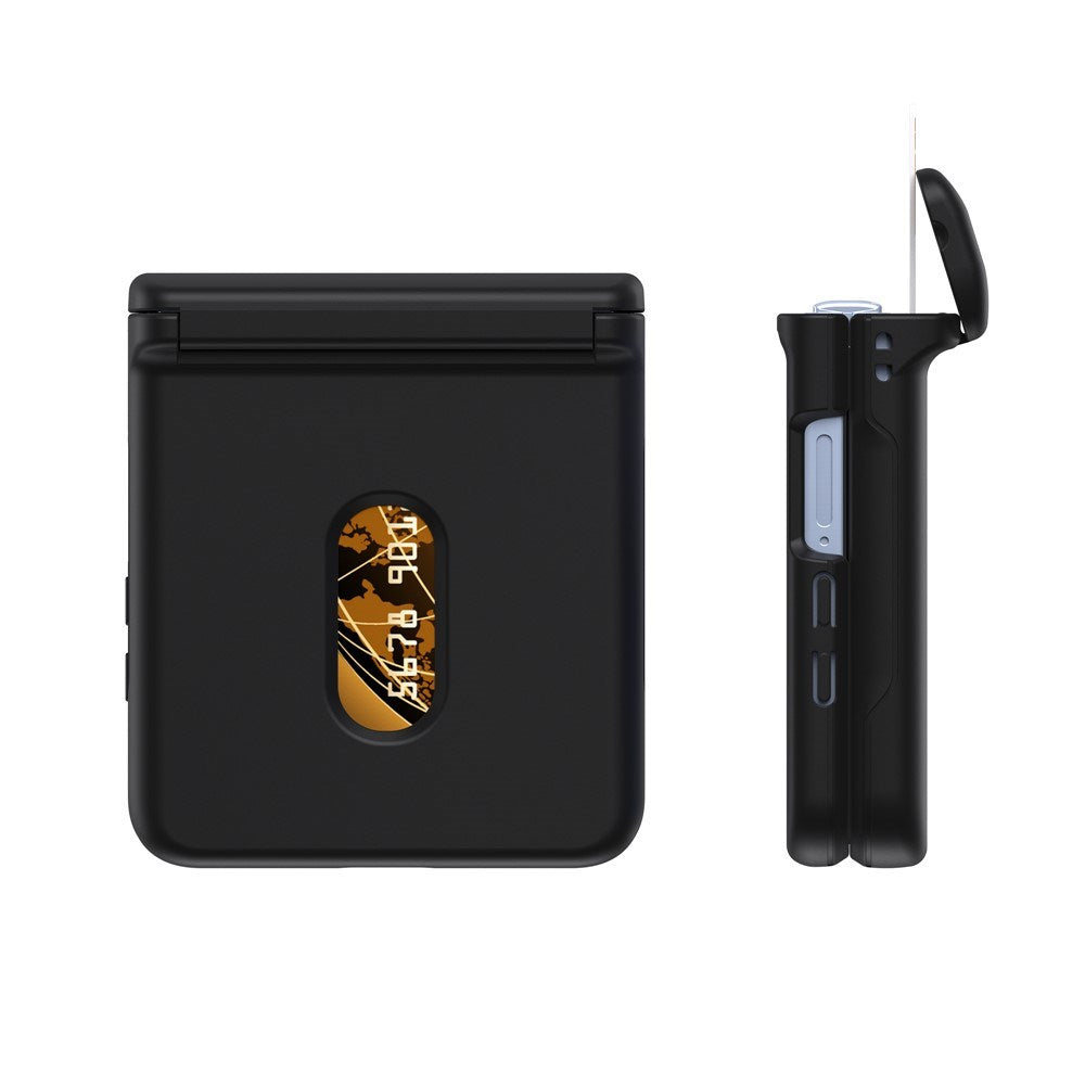 Samsung Galaxy Z Flip7 FE / Flip6 - EIDERWOOD Hårdt Plastik Cover m. Kortlomme - Sort