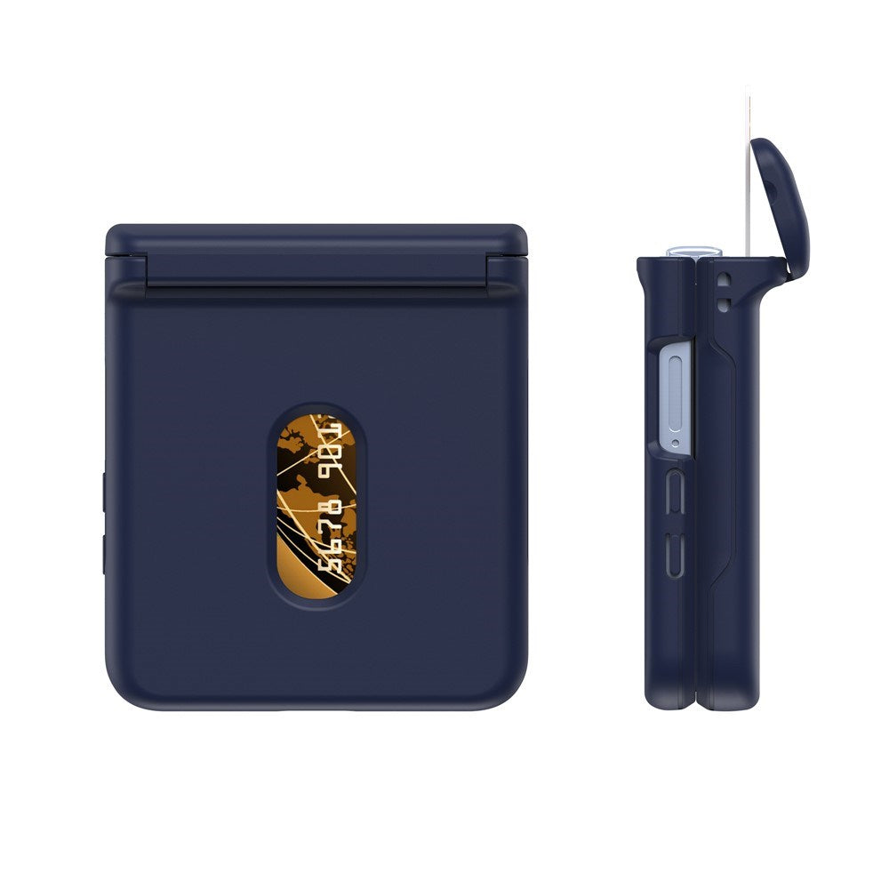 Samsung Galaxy Z Flip7 FE / Flip6 - EIDERWOOD Hårdt Plastik Cover m. Kortlomme - Blå