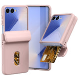 Samsung Galaxy Z Flip7 - EIDERWOOD Hårdt Plastik Cover m. Kortlomme - Lyserød