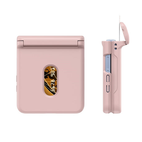 Samsung Galaxy Z Flip7 - EIDERWOOD Hårdt Plastik Cover m. Kortlomme - Lyserød