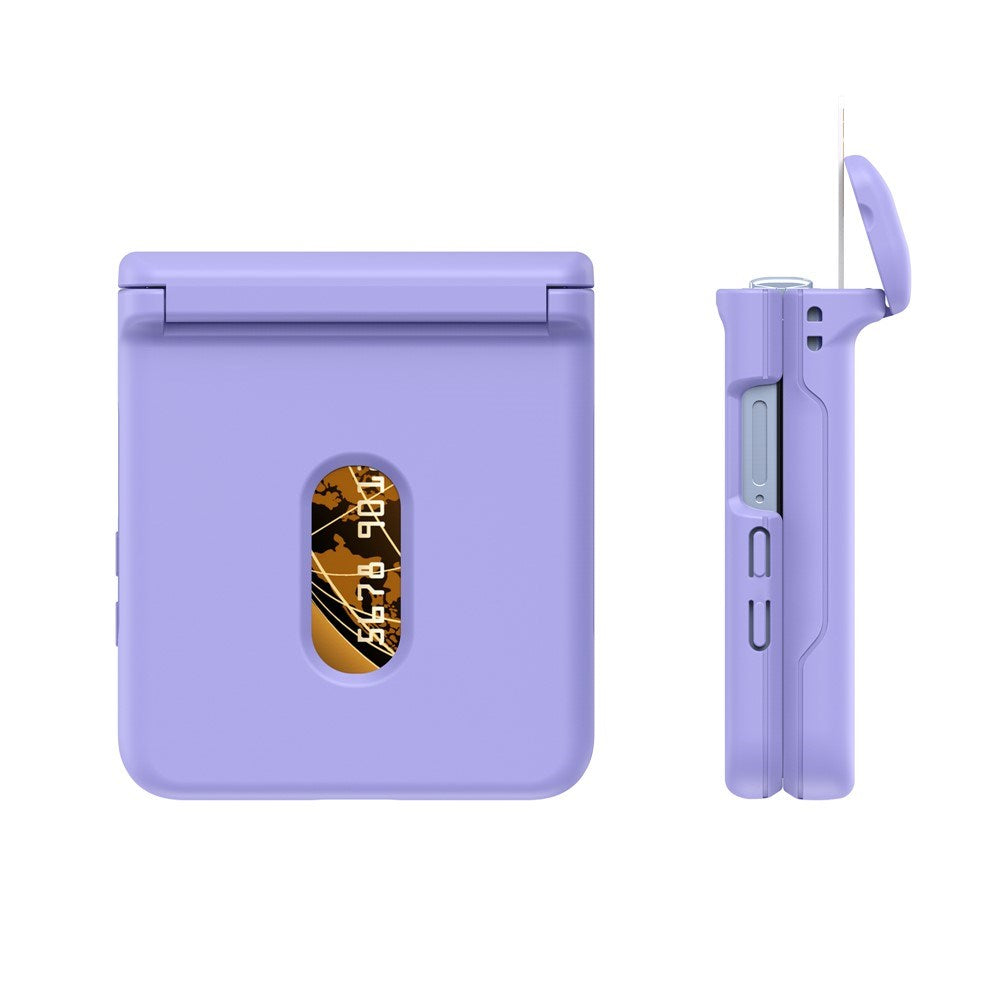 Samsung Galaxy Z Flip7 - EIDERWOOD Hårdt Plastik Cover m. Kortlomme - Lilla