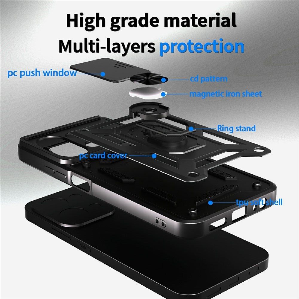 Xiaomi Redmi 15C (5G) / (4G) EIDERWOOD Håndværkercover m. Kickstand - MagSafe Kompatibel - Blå