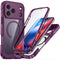 iPhone 18 Pro / 17 Pro Hybrid Plast Bagside Cover m. Skærmbeskyttelse - MagSafe Kompatibel - Gennemsigtig / Lilla