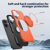 EIDERWOOD iPhone 17 Mobil Cover - Roterende Kickstand - MagSafe Kompatibel - Orange