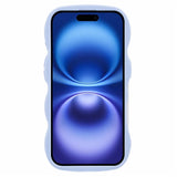 iPhone 17 - EIDERWOOD Fleksibelt Plastik Wavy Bagside Cover - Lilla