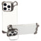 iPhone 16 Pro 2-i-1 Metal Bumper Cover - Ståfunktion & Linsebeskytter - Titanium