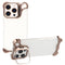 iPhone 16 Pro 2-i-1 Metal Bumper Cover - Ståfunktion & Linsebeskytter - Guld