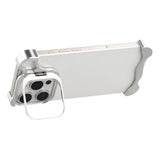 iPhone 16 Pro 2-i-1 Metal Bumper Cover - Ståfunktion & Linsebeskytter - Sølv