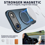 EIDERWOOD iPhone Air Mobil Cover - Roterende Kickstand - MagSafe Kompatibel - Blå