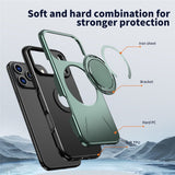 EIDERWOOD iPhone 17 Pro Mobil Cover - Roterende Kickstand - MagSafe Kompatibel - Grøn