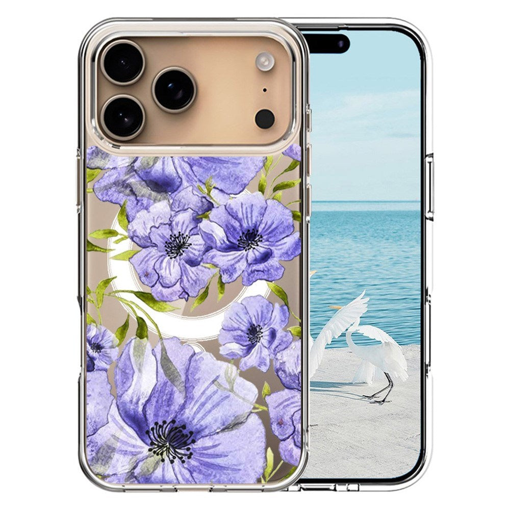 EIDERWOOD iPhone 17 Pro Max Hybrid Plastik Mobil Cover – MagSafe Kompatibel – Blomsterblade