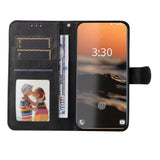 Samsung Galaxy S23 Ultra Leather Flip Cover m. Lommebok - Svart