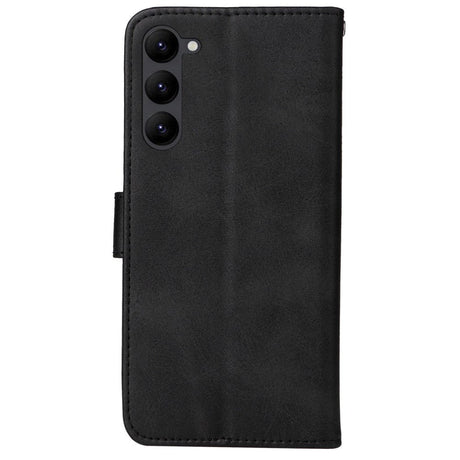 Samsung Galaxy S23 Leather Flip Cover m. Lommebok - Svart