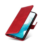 Samsung Galaxy S23 Leather Flip Cover m. Lommebok - Rød