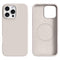 iPhone 16 Pro - 2-i-1 Silikone & Hård Plast Bagside Cover - MagSafe Kompatibel - Beige
