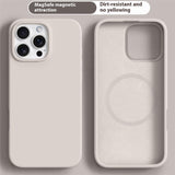 iPhone 16 Pro - 2-i-1 Silikone & Hård Plast Bagside Cover - MagSafe Kompatibel - Beige