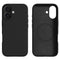 iPhone 16 - 2-i-1 Silikone & Hård Plast Bagside Cover - MagSafe Kompatibel - Sort