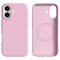 iPhone 17 2-i-1 Silikone & Hård Plast Mobil Cover – MagSafe Kompatibelt – Pink