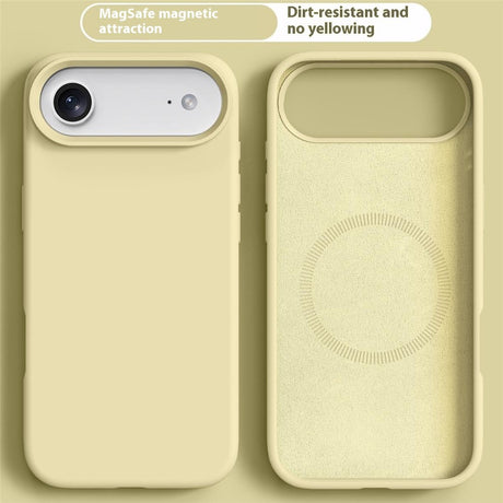 iPhone Air 2-i-1 Silikone & Hård Plast Mobil Cover – MagSafe Kompatibelt – Gul