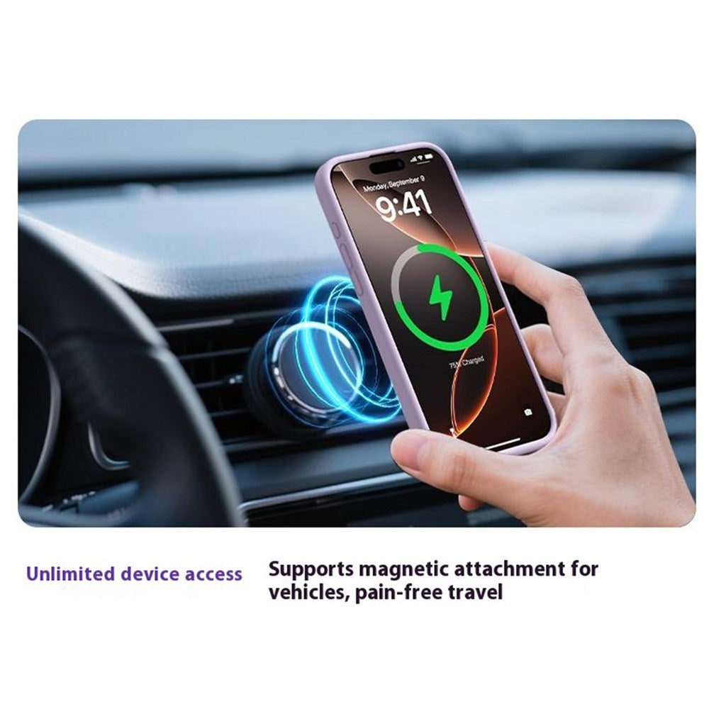 iPhone Air 2-i-1 Silikone & Hård Plast Mobil Cover – MagSafe Kompatibelt – Babyblå