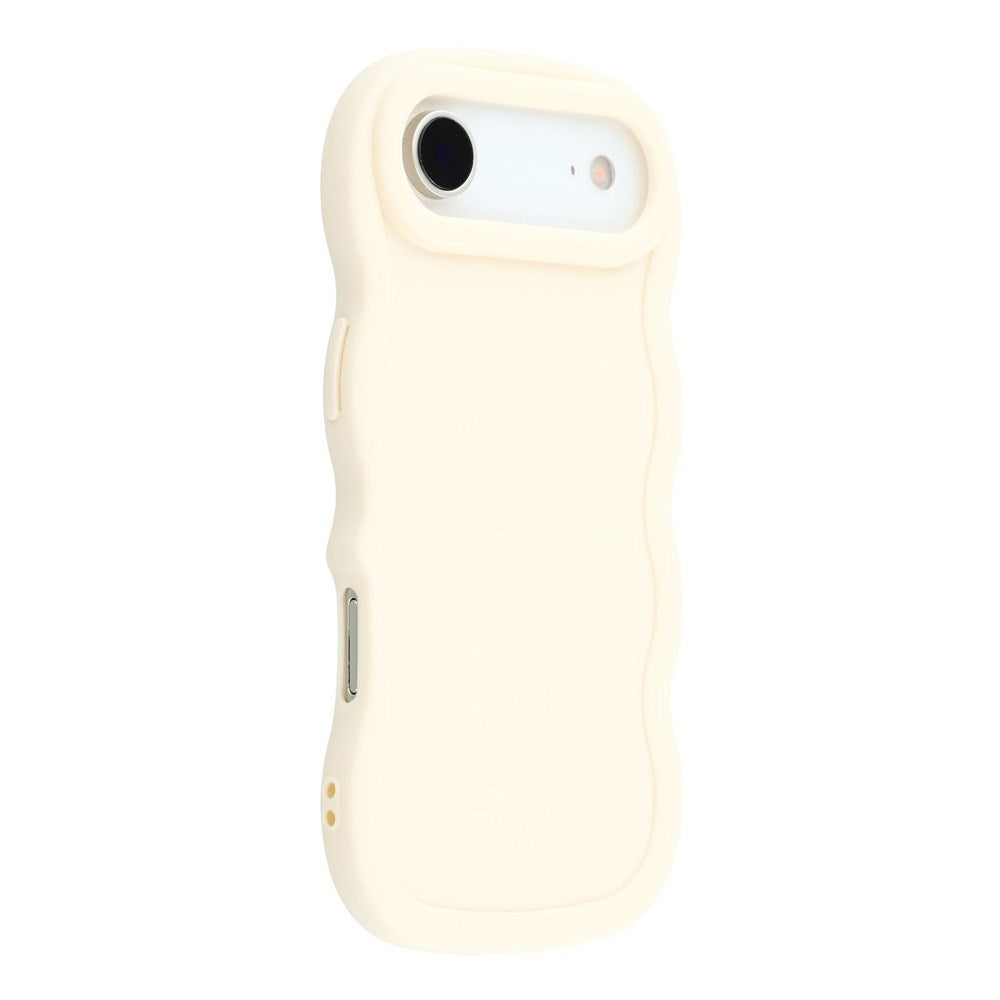 iPhone Air - EIDERWOOD Fleksibelt Plastik Wavy Bagside Cover - Hvid