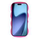 iPhone Air - EIDERWOOD Fleksibelt Plastik Wavy Bagside Cover - Pink