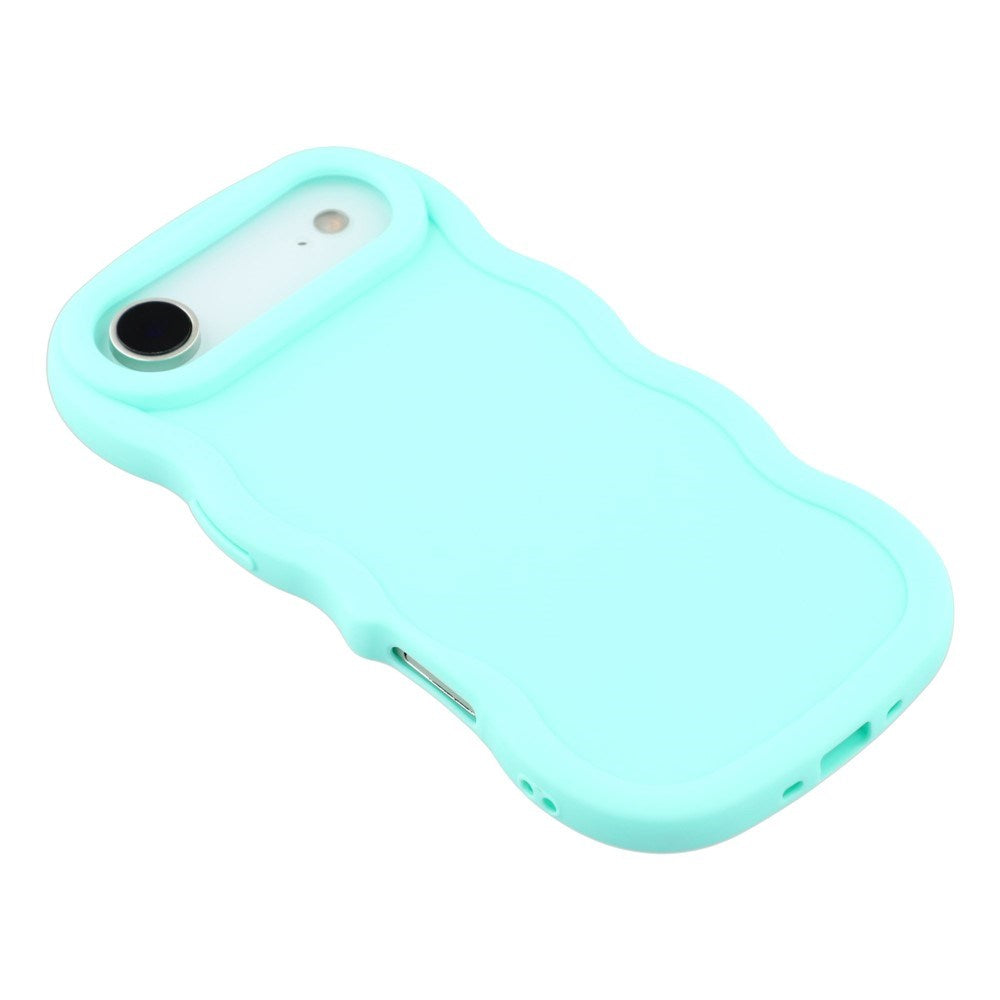 iPhone Air - EIDERWOOD Fleksibelt Plastik Wavy Bagside Cover - Blå