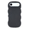 iPhone Air - EIDERWOOD Fleksibelt Plastik Wavy Bagside Cover - Sort