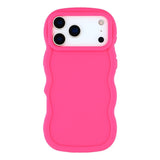 iPhone 17 Pro - EIDERWOOD Fleksibelt Plastik Wavy Bagside Cover - Pink