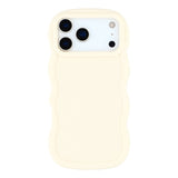 iPhone 17 Pro - EIDERWOOD Fleksibelt Plastik Wavy Bagside Cover - Hvid