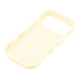 iPhone 17 Pro - EIDERWOOD Fleksibelt Plastik Wavy Bagside Cover - Hvid