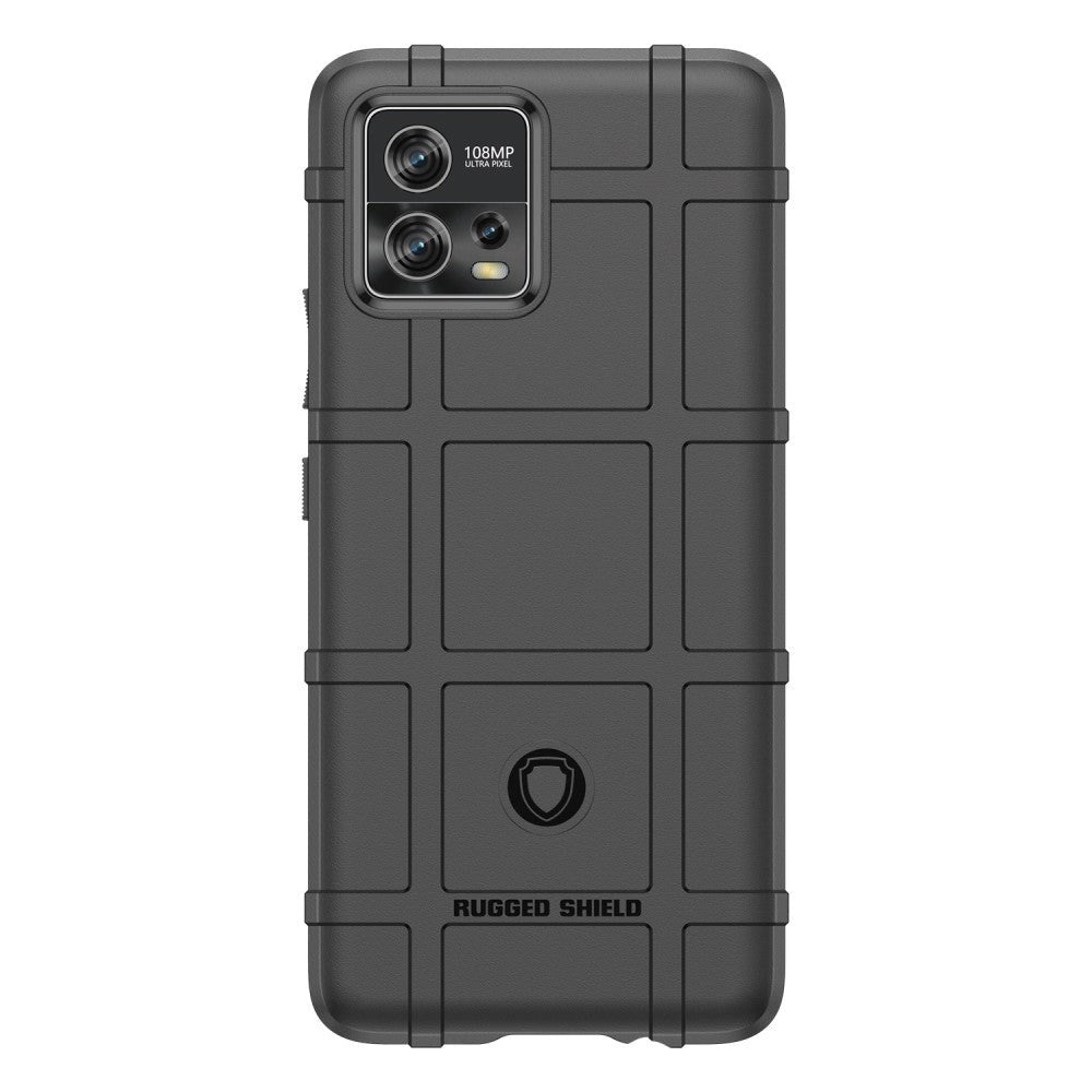 Motorola Moto G72 Rugged Shield Series Craftsman Bakdeksel - Svart