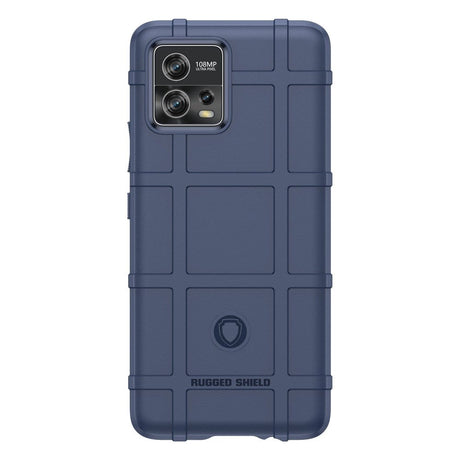 Motorola Moto G72 Rugged Shield Series Craftsman Bakdeksel - Blå
