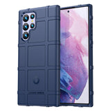 Samsung Galaxy S23 Ultra Rugged Shield Series Craftsman Bakdeksel - Blå