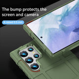 Samsung Galaxy S23 Ultra Rugged Shield Series Craftsman Bakdeksel - Grønn