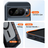 TORRAS Google Pixel 10 Pro XL Ostand L1 Hybrid Bagside Cover m. Kickstand - MagSafe Kompatibel - Sort