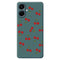 Samsung Galaxy A07 EIDERWOOD Fleksibelt Plast Mobil Cover m. Kirsebærdesign - Grøn